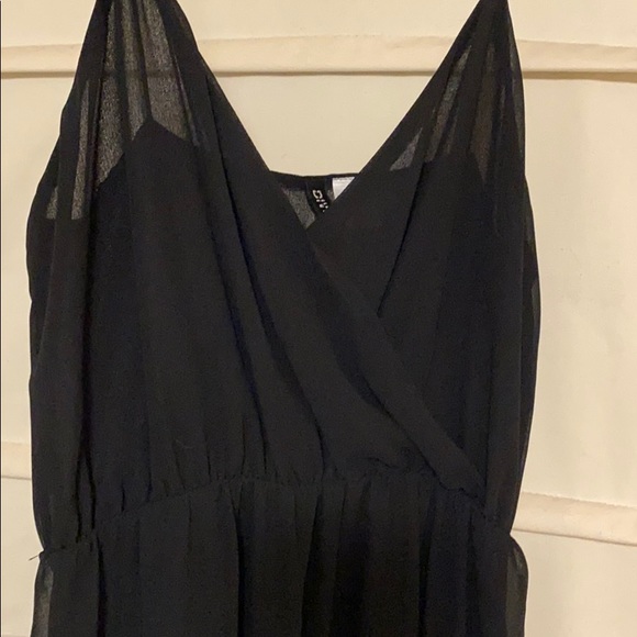 Black Floor Length Dress - Picture 2 of 3